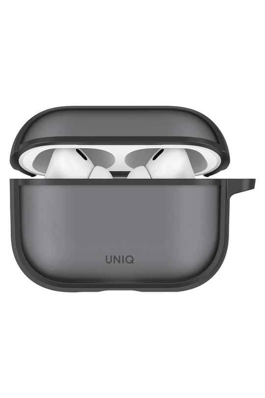 Uniq AirPods Pro 3 (3. Nesil) Veren Frosted Hang Mat Koruma Kılıf – Siyah