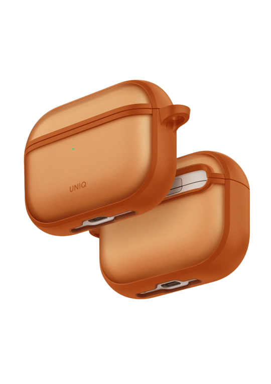 Uniq AirPods Pro 3 (3. Nesil) Veren Frosted Hang Mat Koruma Kılıf – Turuncu