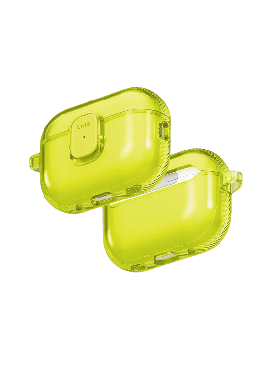 Uniq AirPods Pro 3 (3. Nesil) Glase Pro Darbeye Dayanıklı Koruma Kilitli Kılıf – Yeşil