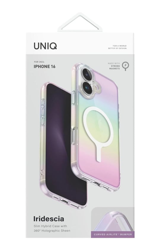 Uniq Apple iPhone 16 Pro Max Iridescia Magsafe Kapak - Rainbow