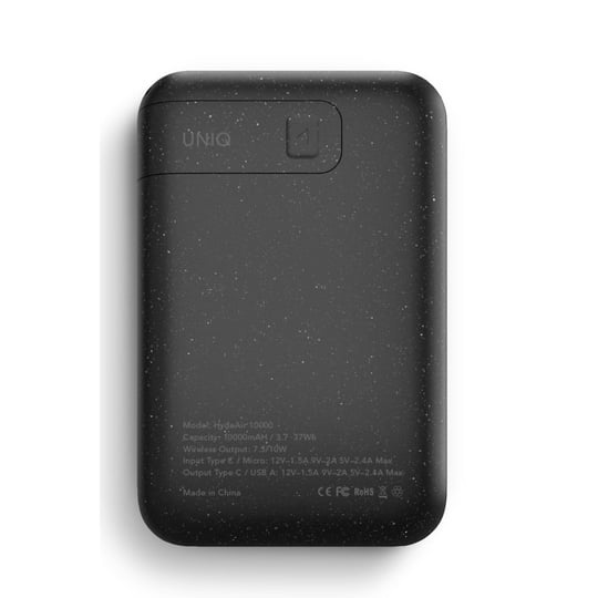 Uniq HydeAir 10.000mAh Manyetik MagSafe Kablosuz Powerbank 18W PD Type-C – Koyu Gri