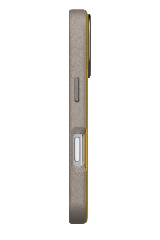 Uniq iPhone 17 Pro MagSafe Uyumlu Lyden DS Deri Telefon Kılıfı – Sarı