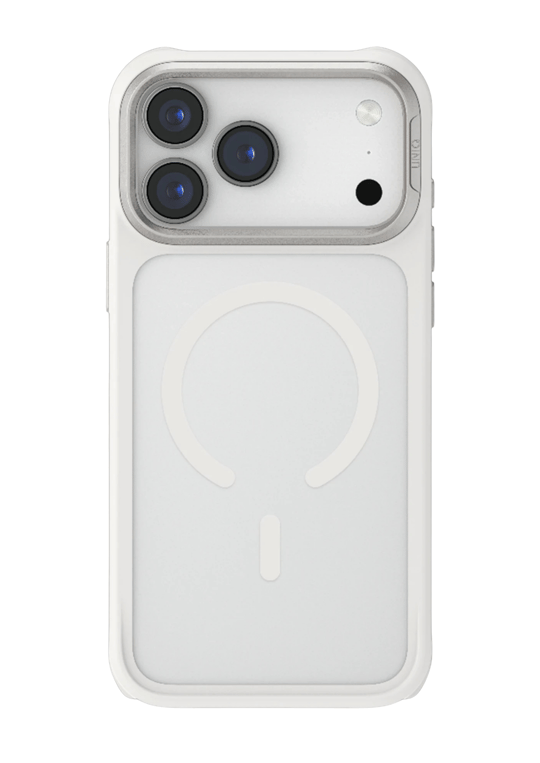 Uniq iPhone 17 Pro Max Veren MagSafe Uyumlu Telefon Kılıfı – Beyaz