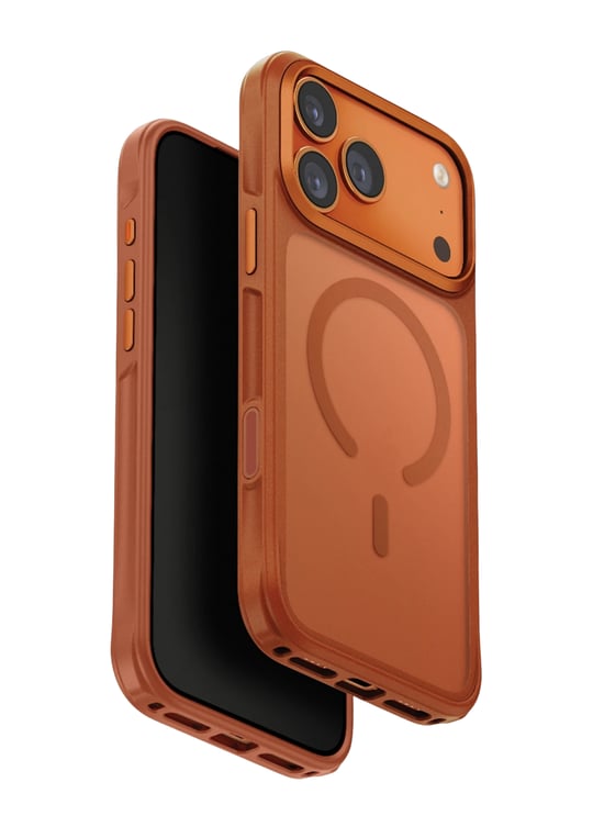 Uniq iPhone 17 Pro Max Veren MagSafe Uyumlu Telefon Kılıfı – Turuncu