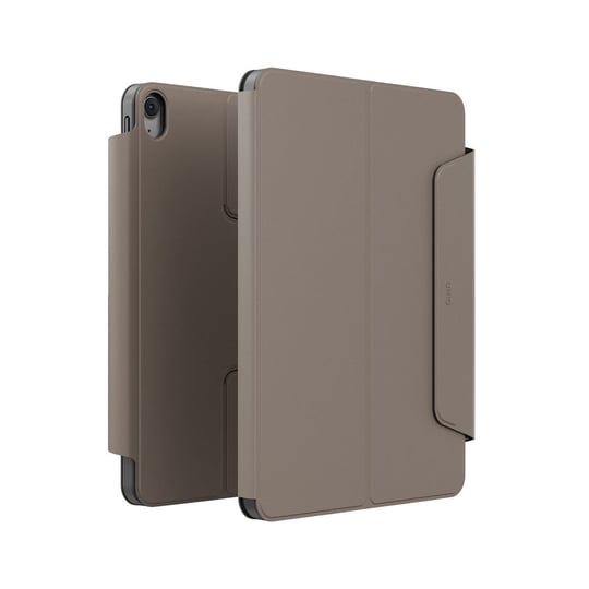 Uniq Rovus Snapmount iPad Air 13 (2024) 360° Dönebilen Manyetik Standlı Koruyucu Case Tablet Kılıfı – Gri