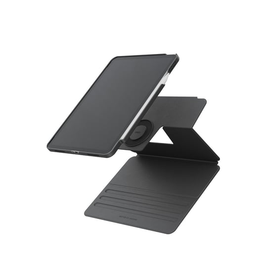 Uniq Rovus Snapmount iPad Air 13 (2024) 360° Dönebilen Manyetik Standlı Koruyucu Case Tablet Kılıfı – Gri