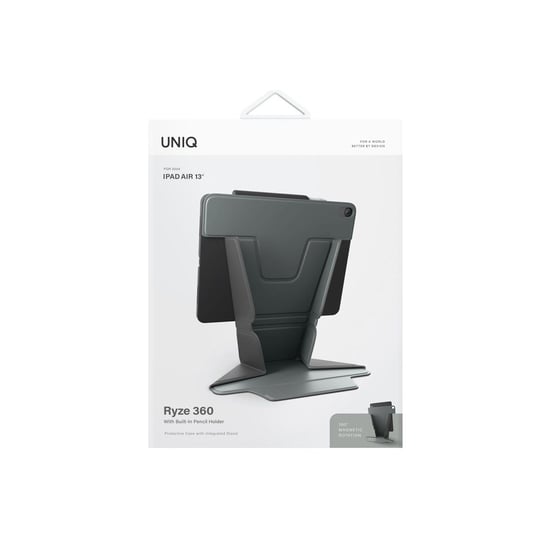 Uniq Ryze iPad Air 13 (2024) Standlı Katlanabilir Çok Açılı Stand & Premium Koruma Tablet Kılıfı – Yeşil