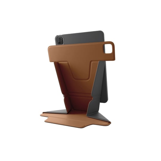Uniq Ryze iPad Pro 11 (2024) Standlı Katlanabilir Çok Açılı Stand & Premium Koruma Tablet Kılıfı – Karamel