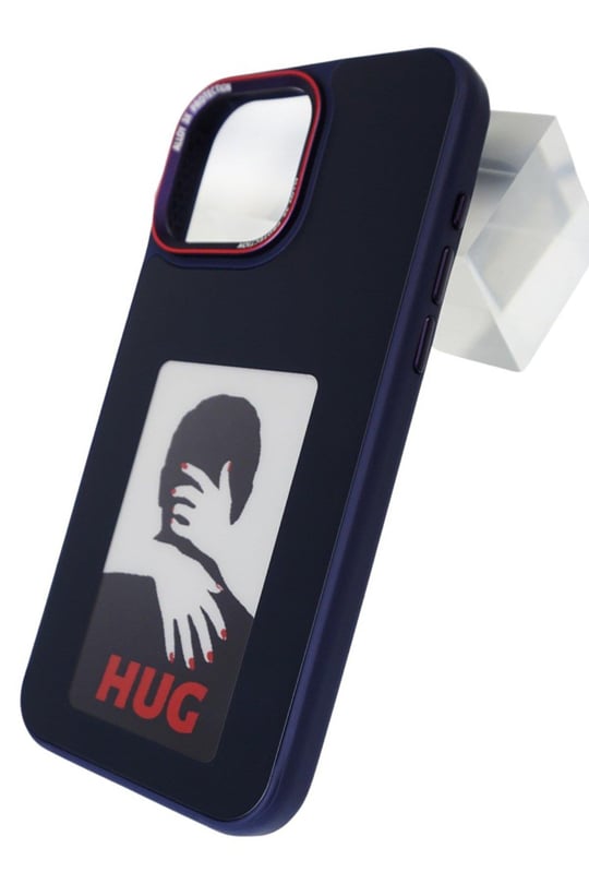 URR Apple iPhone 15 Pro Max NFC Smart Case Akıllı Kapak - Titan Gri