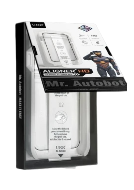 URR iPhone 17 Pro Max Aligner+ HD Tam Kaplama Ekran Koruyucu – Siyah