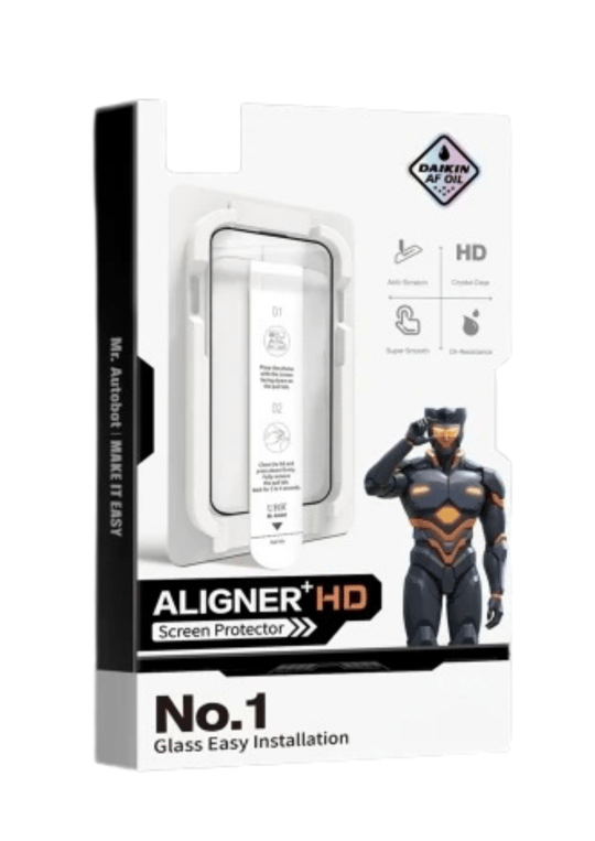 URR iPhone 17 Pro Max Aligner+ HD Tam Kaplama Ekran Koruyucu – Siyah