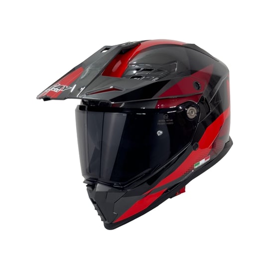 SWAY SW X65 BLOCK Red Adventure Kask