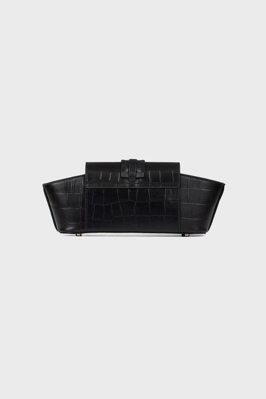 Navis Shoulder Black Bag