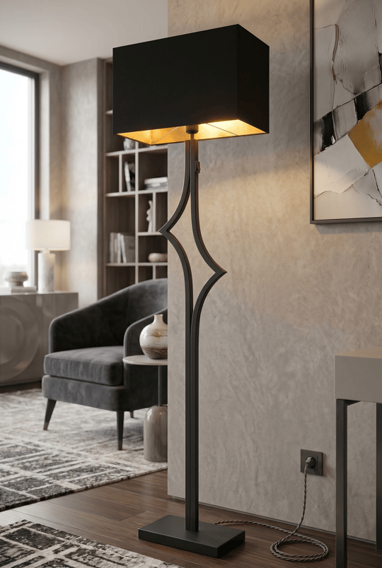 Avonni, 9148 Ailesi Siyah Boyalı Lambader