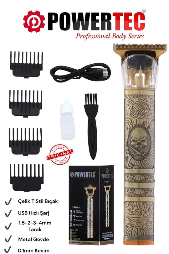 TR-1210 Profesyonel Usb Şarjlı Sakal Vücut Kıl Tüy Alma Kadın