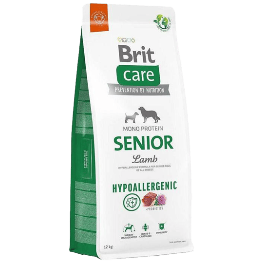 Brit Care Hipoalerjenik Kuzulu ve Pirinçli Tüm Irklar İçin Yaşlı Köpek Maması 12kg