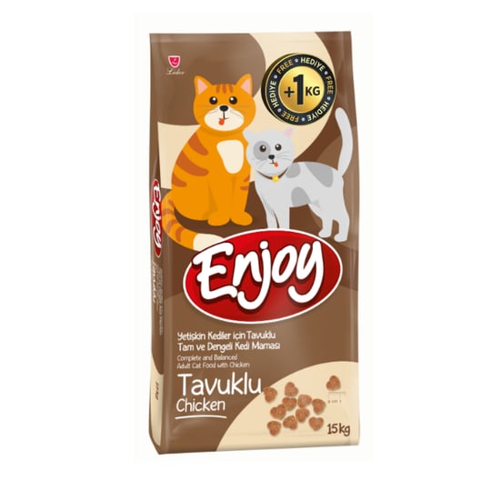 Enjoy Tavuklu Yetişkin Kedi Maması 15+1kg