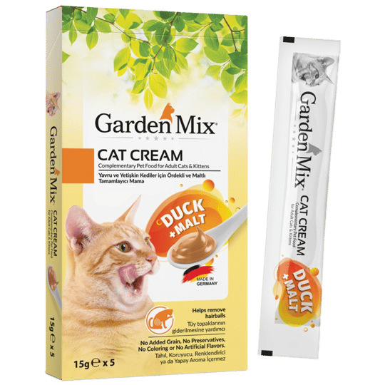 Garden Mix Ördekli ve Maltlı Krema Kedi Ödülü 5x15gr