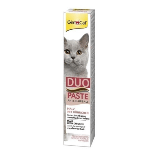 GimCat Duo Anti-Hairball Tüy Sağlığı için Tavuklu Kedi Macunu 50 gr