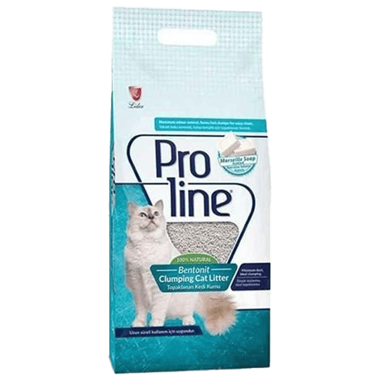 Proline Süper Topaklanan İnce Taneli Marsilya Sabunu Kokulu Bentonit Kedi Kumu 20lt