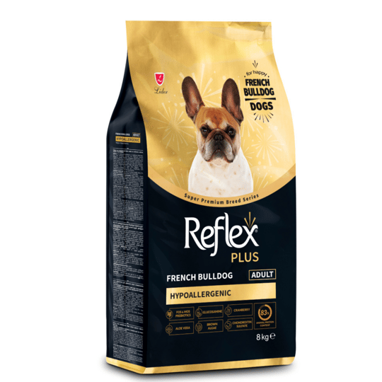 Reflex Plus Hipoalerjenik French Bulldog Yetişkin Köpek Maması 8 kg