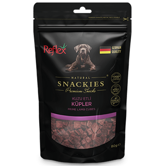 Reflex Snackies Kuzu Etli Küp Tahılsız Köpek Ödül Maması 170gr