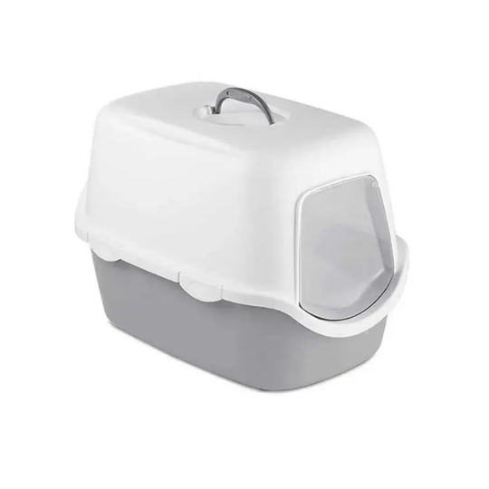 Stefanplast Cathy Kapalı Kedi Tuvaleti Gri 56x40x40cm