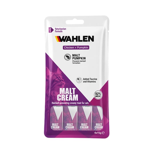Wahlen Malt Cream Tavuklu ve Balkabaklı Kedi Krema Ödülü 4x15 g