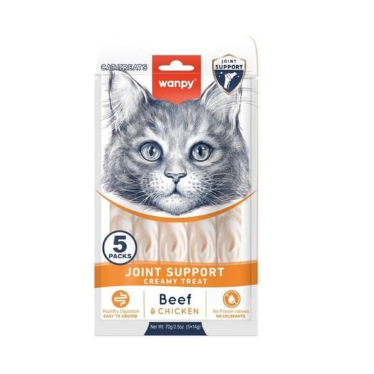 Wanpy Kidney Health Tavuklu ve Sebzeli Krema Kedi Ödülü 5x14 gr