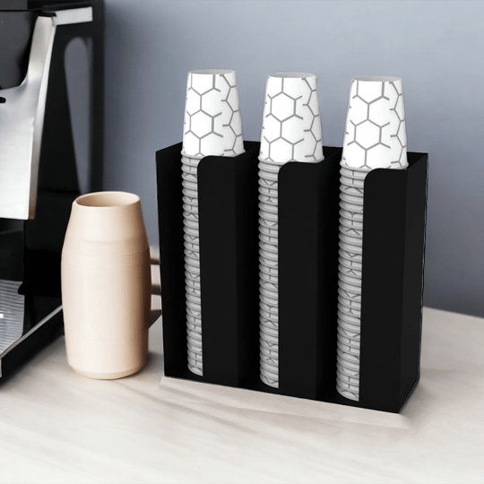 3 Bölmeli Özel Karton Bardaklık Organizer