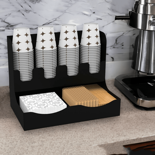 Metal Çay ve Kahve Organizasyon Karton Bardaklık Standı 8 oz