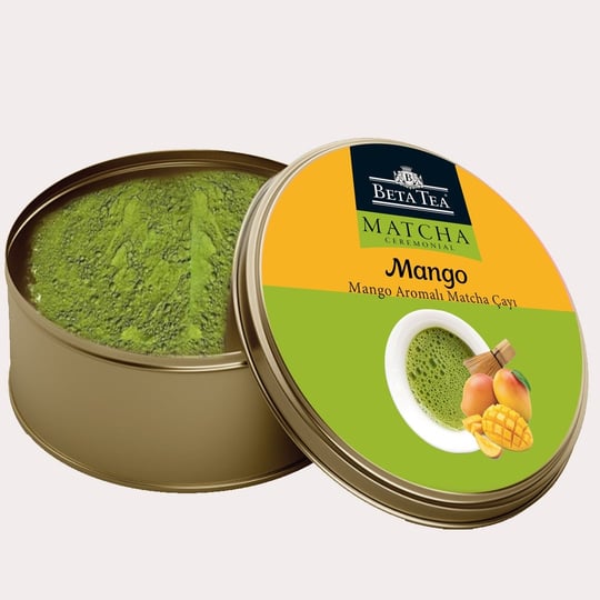 Beta Ceremonial Mango Aromalı Matcha Yeşil Çay 25 g - Metal Ambalaj 