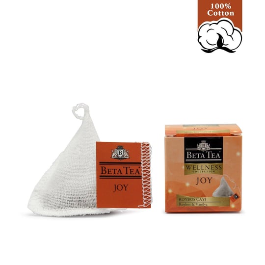 Beta Tea Wellness Joy Müslin Piramit Rooibos Çayı 2 gram (%100 Doğal Pamuk Dokuma)