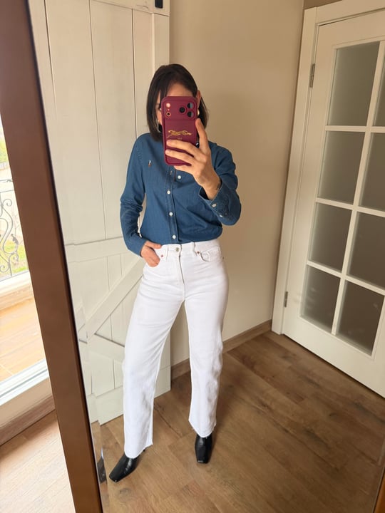 Beyaz Zr Straight Denim