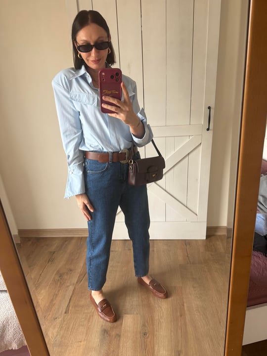 İpk İndigo Mavi Mom Jeans