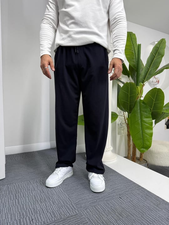 Lacivert GG Baggy Gabardin Pantolon