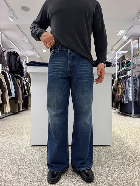 Navy Blue GG Bootcut Jean