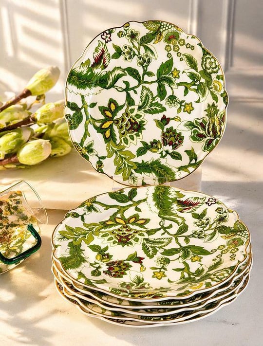 Porselen Pasta Tabak 6'Lı 19cm Willow