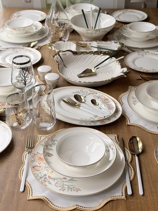 Porselen Yemek Takımı 109 Parça 6 Kişilik Toscana