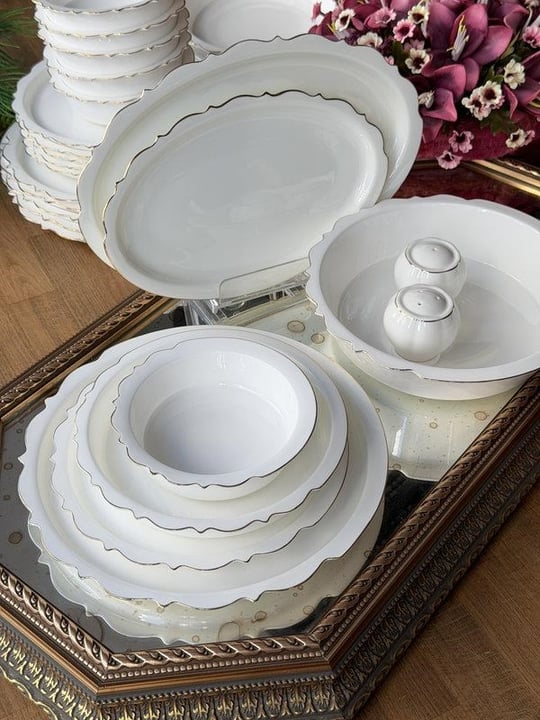 Porselen Yemek Takımı 29 Parça 6 Kişilik Serafim