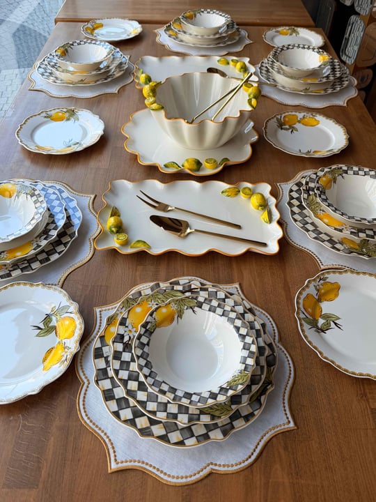 Porselen Yemek Takımı 6 Kişilik 39 Parça Amarillo 