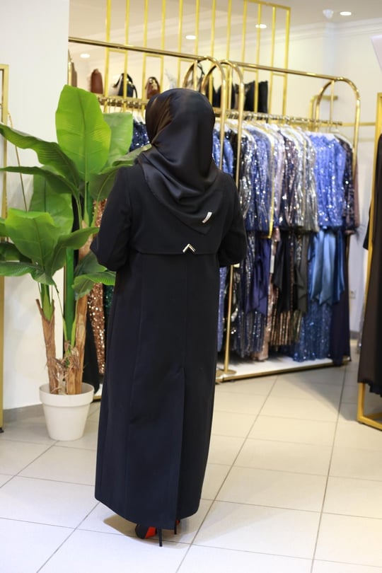 3421 KOD SUNİ KÜRKLÜ KABAN SİYAH