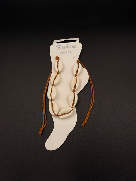Doğal Deniz Kabuğu Halhal Cowrie Shell Anklet Bohem Halhal
