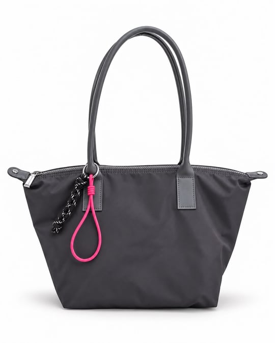 Daily Charm Detaylı Kadın Omuz Çanta Gri