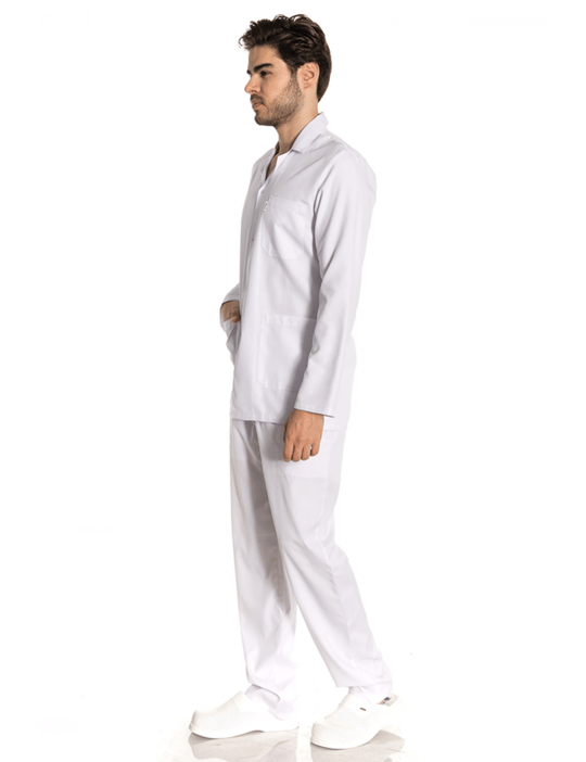 Kısa Boy Ceket Yaka Alpaka Doktor Önlüğü