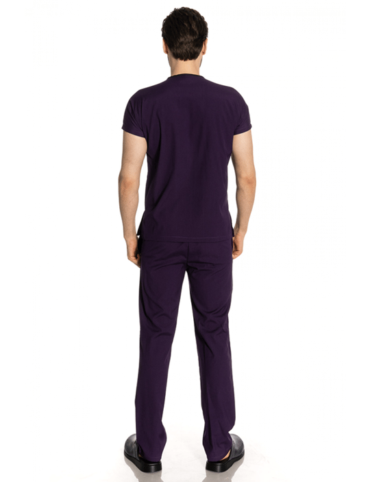 Mürdüm Likralı Renkli Greys Scrubs Takım