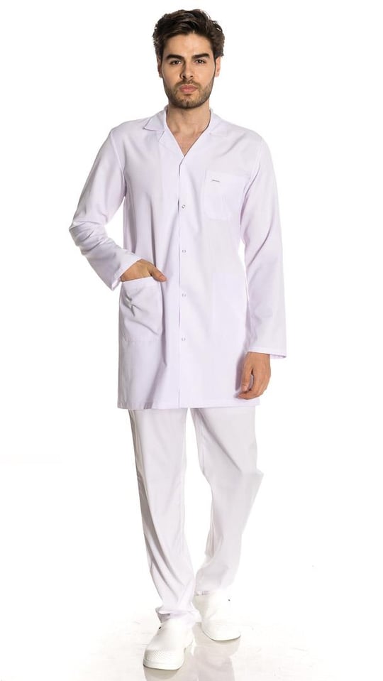 Orta Boy Ceket Yaka Alpaka Doktor Önlüğü
