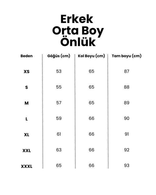Orta Boy Ceket Yaka Alpaka Doktor Önlüğü