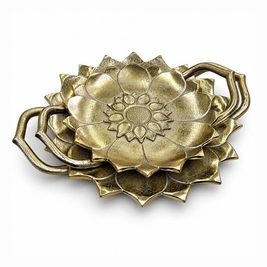 Fiore 2 Li Tepsi Seti Gold