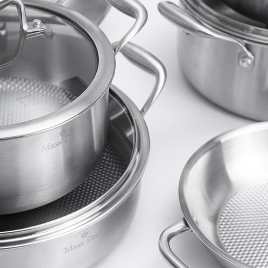 Maxx Doria Steel Castor 10 Parça Tencere Takımı